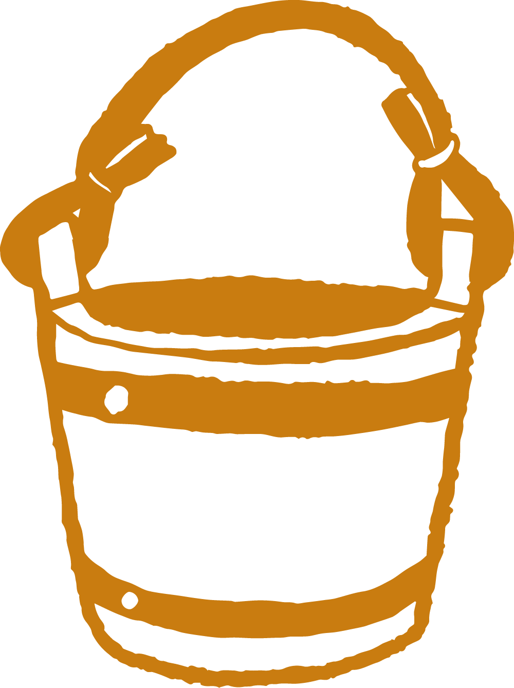 icon of an orange bucket